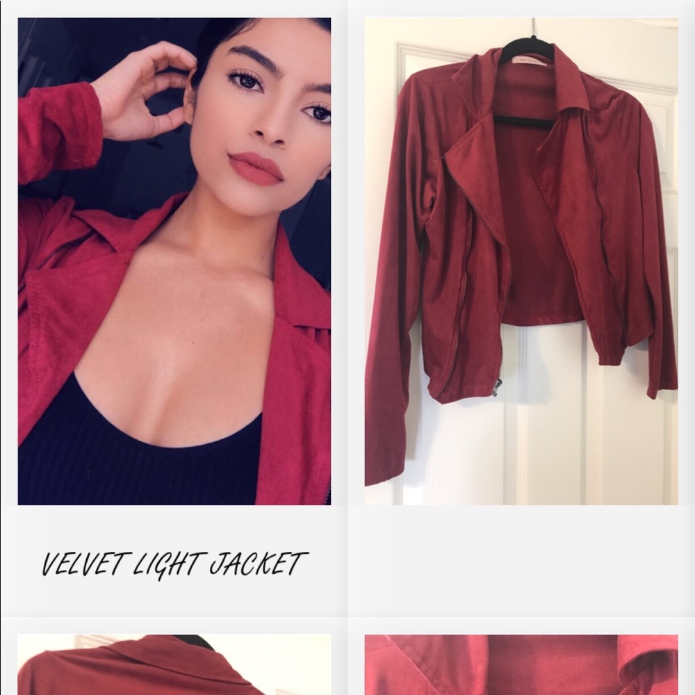 SUEDE VELVET VINTAGE JACKET